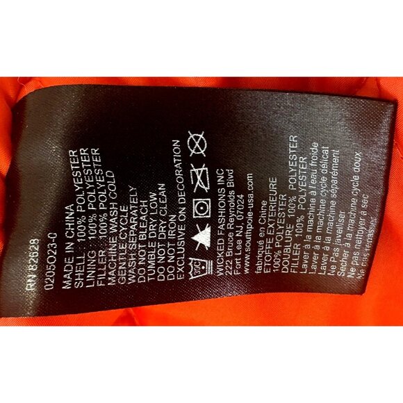 Vtg Southpole Mens Bomber Flight Jacket Y2K Authentic Collection Black Size XXL - Picture 13 of 16